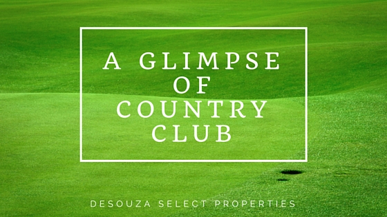 Image of golf course with graphic that reads 
